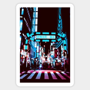 Japan - 'Blue kabukicho' Sticker